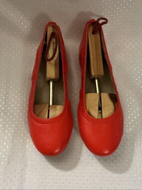 BCBGeneration Red Leather Ballet Flats